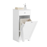 Haotian BZR21-W, White Bathroom Laundry Cabinet wi