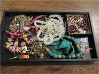 Tray of Misc Costume Jewelry