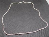 Sterling Silver Nugget Rope Chain