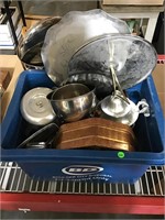 Tub of aluminum ware and more