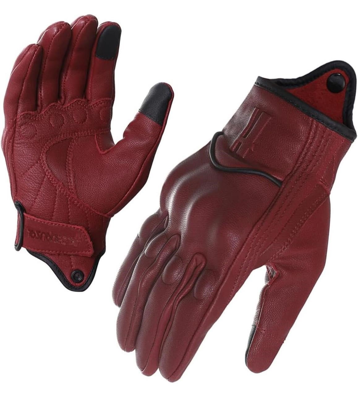 Size M Harssidanzar Motorcycle Gloves,Womens Fu...