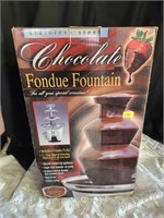 Chocolate fondue fountain