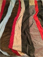 Hand sewn corduroy quilt topper