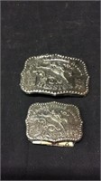 1986 NFR Hesston Large Buckle and 1986 NFR