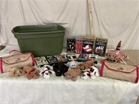 Pound Puppies, carriers , VHS movies, 64 qt tote