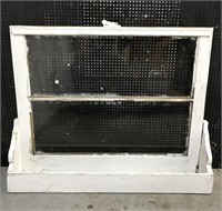 Old window w/ attached planter box