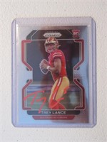TREY LANCE SIGNED ROOKIE CARD WITH COA 49ERS