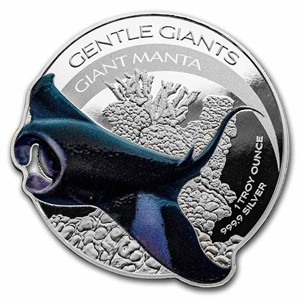 2023 1 Oz Silver $2 Gentle Giants: Giant Manta