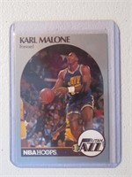 KARL MALONE SIGNED TRADING CARD WITH COA JAZZ