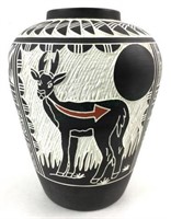 E. & L. Vallo Jr. Acoma Pottery Vase