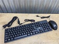 QR-70 Wired Keyboard with Optical Mouse