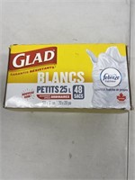 Glad Small White Garbage Bags - 48 Bags