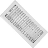 Imperial Louvered Floor Register, 3" x 10", White