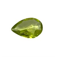 Natural 0.68ct Pear Cut Peridot Gemstone