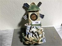 Vintage windmill porcelain 3787 clock