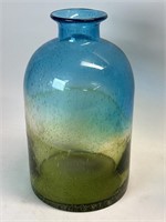 12” Blown Art Glass Vase