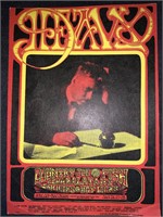 1968 HEAVY AVALON BALLROOM SAN FRANCISCO POSTCARD