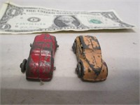 Pair of 1930s Barclay Die-Cast Miniature Cars -