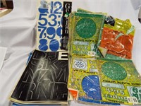 (22) Packs of Super Stick Vinyl Plastic Letters