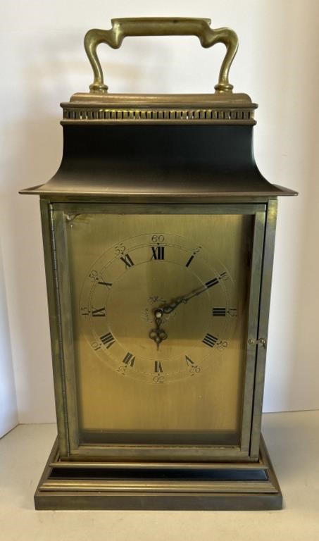 Heavy Vintage Tole Mantle Clock Floor Clock