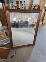 Older wooden framed mirror