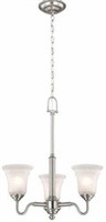 Creekford 3-light Brushed Nickel Chandelier