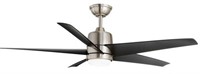 Mena 54in Brushed Nickel Ceiling Fan