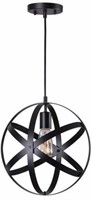 Home Decorators 1-light Black Orb Mini Pendant