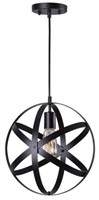 Home Decorators 1-light Black Orb Mini Pendant