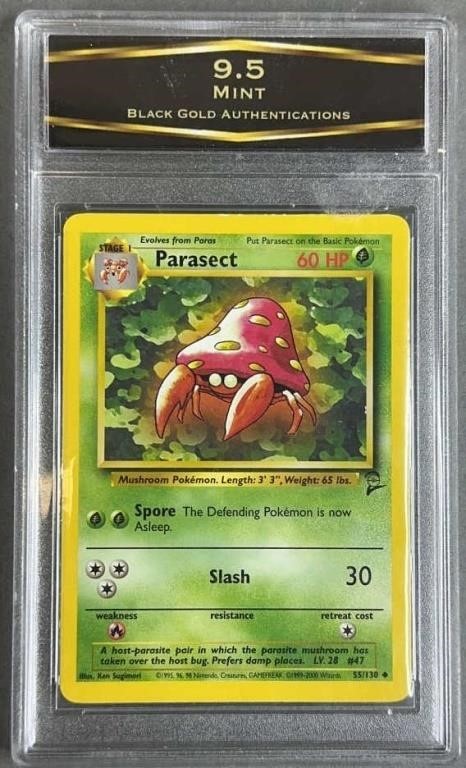 BGA 9.5 2000 Pokemon Base Set 2 Parasect Card
