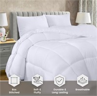 $54 (Q) White Bed Comforter