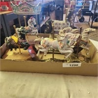 Vintage Carousel Horses- some Are Music Boxes