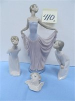 (4) Lladro Figures - Dancer Woman, Etc.