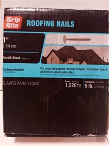 Grip Rite 5lbs 1220ct 1in Roofing or Vinyl siding