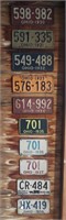Lot of 10 1930s Automobile License Plates.