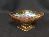 Carnival Glass Marigold Diamond Dish