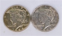 Coin 2 Peace Silver Dollars 1934-P  Key Dates XF