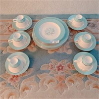 Sevron Blue Lace 24 Pcs.Set of Dinnerware