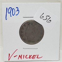 1903 V-Nickel 5 Cents