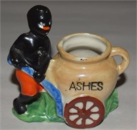 Vtg Japan Ceramic Lustre Black American Ashes