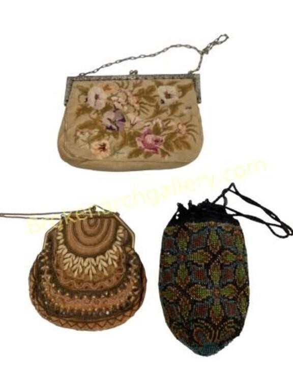 Three Vintage Ladies Purses