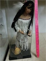 Native American porcelain doll