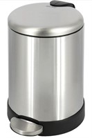 Small Trash Can, 1.2 Gallon | Round Stainless
