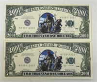 (2) 2001 $2001 9/11 NOTES