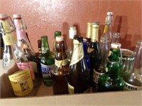 Beer, Liquor Bottles (1 box)