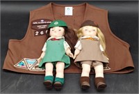 (F) 1966 Effanbee Girl Scout Dolls (11"in. Tall)