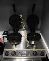 CARNIVAL KING COMMERCIAL DOUBLE WAFFLE IRON