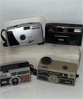 4 instamatic cameras- Kodak, Hawkeye, etc.