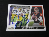 Joe Burrow Signed Trading Card Direct COA