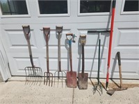 Tools- pitchforks, shovels & more